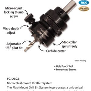 Micro Flushmount Drill Bit