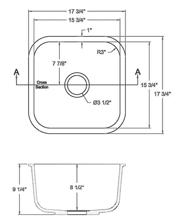 GEM-1616S Solid surface sink measurement