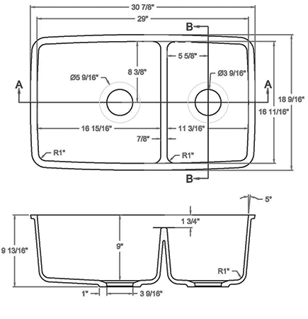 GEM-2917D solid surface sink measurement