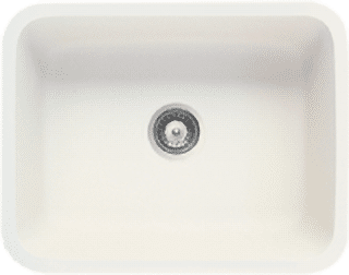 ivory solid surface sink