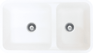 polar white solid surface sink
